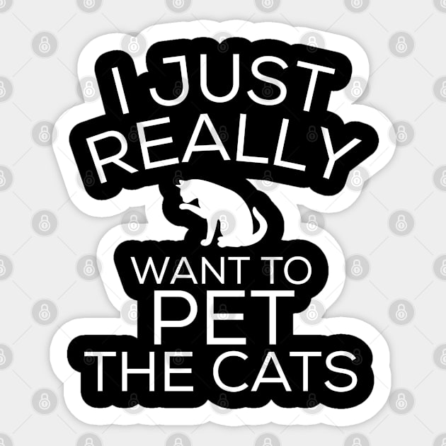 Cat gift cat lover Sticker by ShirtyLife